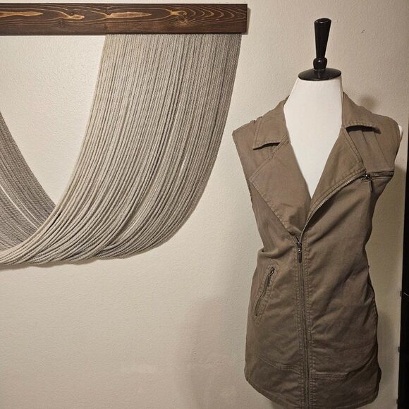 Max Jeans Women's Moto Vest Sz M - Picture 2 of 5